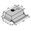 Вытяжка кухонная Ventolux GARDA 60 WH (1100) SMD LED - Изображение 3