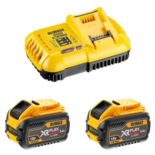 Набор аккумулятор + зарядное устройство DeWALT ЗУ 18V, 54V, исходный ток 8А, 2x12Ah(54V) (DCB118Y2)