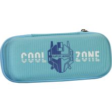 Пенал Cool For School з тисненням 1 відділення Блакитний (B-8007-lt.blue)