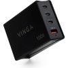 Зарядное устройство Vinga GaN 100W PD+QC 3C1A ports 1.0m Wired Charger (VCPCH100CB) - Изображение 1