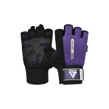 Перчатки для фитнеса RDX W1 Half Purple S (WGA-W1HPR-S)