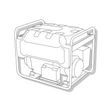 Генератор Enersol дизельный, 1-ф, 13.0 kW, двигатель HR998F, 3000 об/мин, вес 280 кг (SKDS-13EBA)