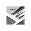 Дата кабель USB-C to USB-C 1.8m 140W bio-nylon 544 black Anker (A80F6H11) - Зображення 2
