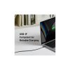 Дата кабель USB-C to USB-C 1.8m 140W bio-nylon 544 black Anker (A80F6H11) - Зображення 3