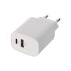Зарядний пристрій EMOS V02B15 1xUSB-A + 1xUSB-C 15W GaN (V02B15) - Зображення 1