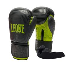 Боксерские перчатки Leone GN313 Waves Black 10 унцій (GN313_Black_10oz)