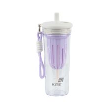 Бутылка для воды Kite 650 мл, біло-ліловий (K25-1219-2)