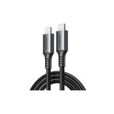 Дата кабель USB-C to USB-C 1.0m 60W US567 black UGREEN (15373)