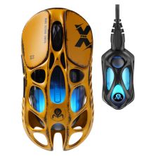 Мышка GravaStar Mercury X Pro 8K RGB Wireless/Bluetooth/USB Battle-Worn Yellow (GS_X_PRO_YLW)
