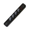 Мережевий розгалужувач EUROELECTRIC X2 16A 2xUSB Black з заземленням (EE-2/2USB-16A(black)) - Зображення 1
