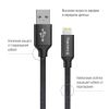 Дата кабель USB 2.0 AM to Lightning 2.0m black ColorWay (CW-CBUL007-BK) - Зображення 1