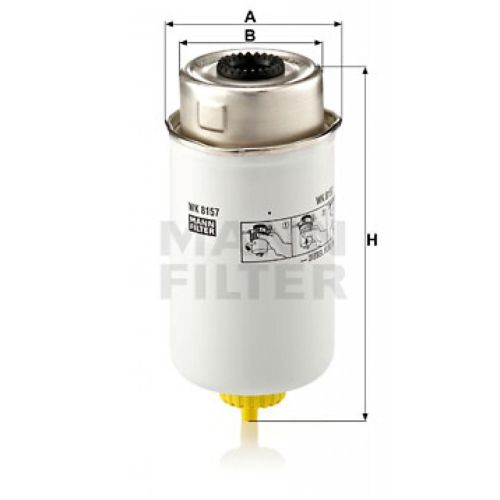 Фильтр топливный Mann WK8157