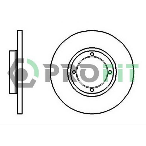 Тормозной диск Profit 5010-1076