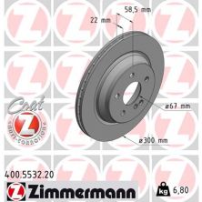 Тормозной диск ZIMMERMANN 400.5532.20