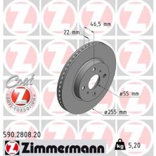 Тормозной диск ZIMMERMANN 590.2808.20