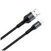 Дата кабель USB 2.0 AM to Lightning 1.0m nylon black ColorWay (CW-CBUL045-BK) - Зображення 1