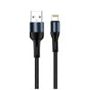 Дата кабель USB 2.0 AM to Lightning 1.0m nylon black ColorWay (CW-CBUL045-BK) - Зображення 3