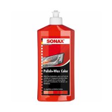 Автополироль Sonax Polish Wax Color NanoPro red 250мл (296441)