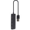Концентратор Gembird USB 2.0 4 ports black (UHB-U2P4-06) - Зображення 1
