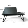 Столик для ноутбука XoKo до 22 Black Wood (XK-NTB-005-BK) - Зображення 3