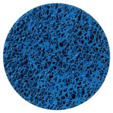 Круг зачистной Sigma из нетканого абразива (коралл) 125мм на липучке синий средняя жесткость (9176211)