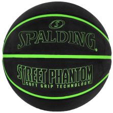 Мяч баскетбольный Spalding Street Phantom чорний, зелений Уні 7 84384Z (689344406411)