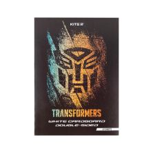 Белый картон Kite A4 Transformers 10 листов (TF24-254)