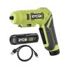 Отвертка аккумуляторная Ryobi RSDP4-120G 4В, USB, Lithium, 1х2Ah, 5Нм, 200об/мин, поворотная ручка (5133005958) - Изображение 2