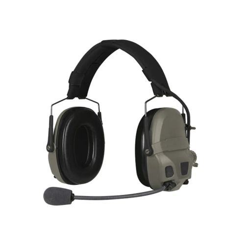 Наушники для стрельбы Ops-Core AMP Communication Headset-Connectorized. NFMI. Верхній тримач. Ranger Green (N101153-02-0006)