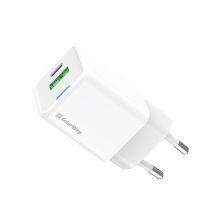 Зарядний пристрій ColorWay GaN Mini 35W PD Port PPS USB (Type-C PD + USB QC4.0) white (CW-CHS055PD-WT)