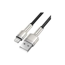 Дата кабель USB 2.0 AM to Lightning 1.0m Cafule Metal 2.4A black Baseus (CALJK-A01) Дата кабель USB 2.0 AM to Lightning 1.0m Cafule Metal 2.4A black Baseus (CALJK-A01)