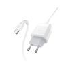 Зарядний пристрій HOCO C72Q Glorious USB QC3.0 + cable USB to USB-C 18W White (6931474732552) - Зображення 2