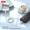 Дата кабель USB-C to Lightning 1.0m 27W High Elastic Zeus XO (NBQ239A_White) - Зображення 1