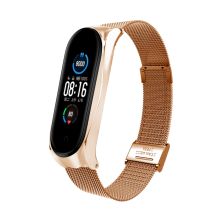 Ремешок для фитнес браслета BeCover Metal для Xiaomi Mi Smart Band 8 Rose Gold (709360) Ремешок для фитнес браслета BeCover Metal для Xiaomi Mi Smart Band 8 Rose Gold (709360)