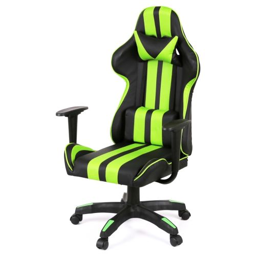 Кресло игровое Аклас Стрик Light ANF Зеленый (PU-черный/салатовый) (00160341)