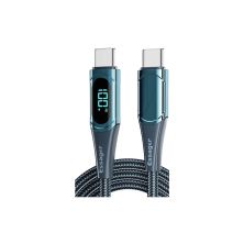 Дата кабель USB-C to USB-C 1.0m 100W Digital Display blue Essager (ES-XCTT1-YD03) Дата кабель USB-C to USB-C 1.0m 100W Digital Display blue Essager (ES-XCTT1-YD03)