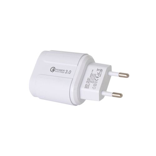Зарядное устройство Patron USB QC3.0 2.4A white (PN-QC3-220V-W) Зарядное устройство Patron USB QC3.0 2.4A white (PN-QC3-220V-W)