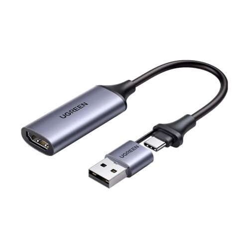 Переходник USB/USB-C to HDMI 4K/60Hz Ugreen (40189)