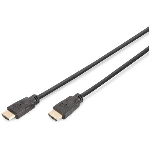 Кабель мультимедійний HDMI M to HDMI M 5.0m 4K60Hz Ethernet black Digitus (DK-330123-050-S)