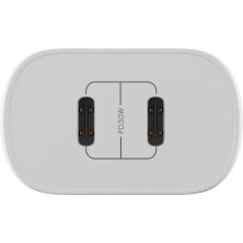 Зарядний пристрій Globex 2xUSB-C 30W FastPower white (30WCC)