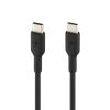 Дата кабель USB-С - USB-С, PVC, 1m, black Belkin (CAB003BT1MBK) - Зображення 1