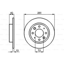 Тормозной диск Bosch 0 986 479 018