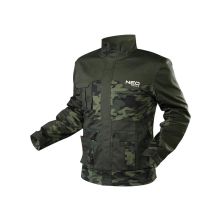 Куртка рабочая Neo Tools CAMO, размер L(52), 255 г/м2, высокий воротник, карманы на м (81-211-L)
