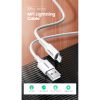 Дата кабель USB 2.0 AM to Lightning 2.0m US155 2.4A, Nickel Plating ABS Shell White Ugreen (20730) - Изображение 1