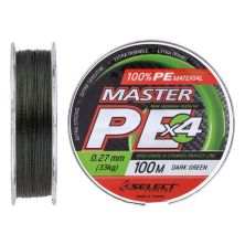 Шнур Select Master PE 100m Dark Green 0.27мм 33кг (1870.15.96)