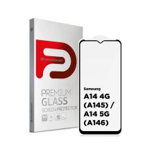 Скло захисне Armorstandart Full Glue Samsung A14 4G (A145) / A14 5G (A146) Black (ARM66202)