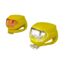 Комплект велофар Good Bike Silicone LED Yellow (92325Yellow-IS)