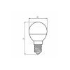 Лампочка Eurolamp G45 прозрачная 5W E14 3000K (LED-G45-05143(D)clear) - Зображення 3
