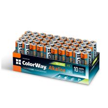 Батарейка ColorWay AAA LR6 Alkaline Power (лужні) * 40 colour box (CW-BALR03-40CB)