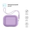 Чохол для навушників Armorstandart Silicone Case with straps для Apple Airpods Pro 2 Pink Purple (ARM68613) - Зображення 1